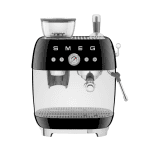 Open Box-Smeg Manual Espresso Coffee Machine with Frother & Coffee Grinder EGF03BLUS- Black chez Best Buy Canada