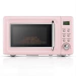 Costway 0.7Cu.ft Retro Countertop Microwave Oven 700W LED Display Glass Turntable chez Best Buy Canada