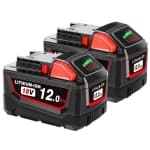 New 2Pcs 12Ah 18V Lithium High-Capacity Battery for Milwaukee M18 18Volt Tool Battery chez Best Buy Canada