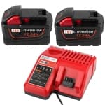 New 2Pcs Battery For Milwaukee for M18 Lithium 12.0Ah 18V 48-11-1860 with Charger chez Best Buy Canada
