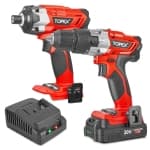 TOPEX 20V Cordless Combo Kit Hammer Drill & Impact Driver w/Fast Charger chez Best Buy Canada