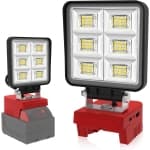 Compatible with Milwaukee 18V LED Work Light USB C Rechargeable Lamp Red 48W 1 Pc chez Best Buy Canada