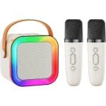 ApexGear Karaoke Bluetooth Speaker, Bluetooth 5.3 RGB Light Wireless Speaker with 2 Microphones for Home Party Outdoor chez Best Buy Canada