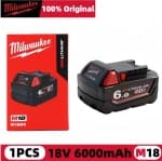 1Pa ck Genuine Milwaukee M18 RedLithium High Output XC6.0 Battery Pack - Black chez Best Buy Canada