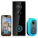 Wireless Video Doorbell Camera Smart Doorbell 2K Image 180 Degree Wide Angle IP65 Waterproof chez Best Buy Canada