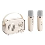 ApexGear Retro Portable Bluetooth Karaoke Speaker, Dual Mics & 360掳 Stereo Sound Home Party Machine chez Best Buy Canada