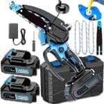 21V Handheld Cordless Mini Chainsaw 2 Batteries for Wood Cutting & Tree Trimming chez Best Buy Canada