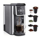 3-in-1 Single Serve Coffee Maker for K-Cup Pods & Ground Coffee & Tea, 50oz Removable Water Reservoir, Compact for Office Dorm, Black chez Best Buy Canada