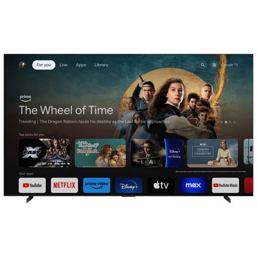 Smart TV Google TV HDR QD-Mini DEL UHD 4K 115" Q-Series by TCL (115QM891G) - 2024 chez Best Buy Canada