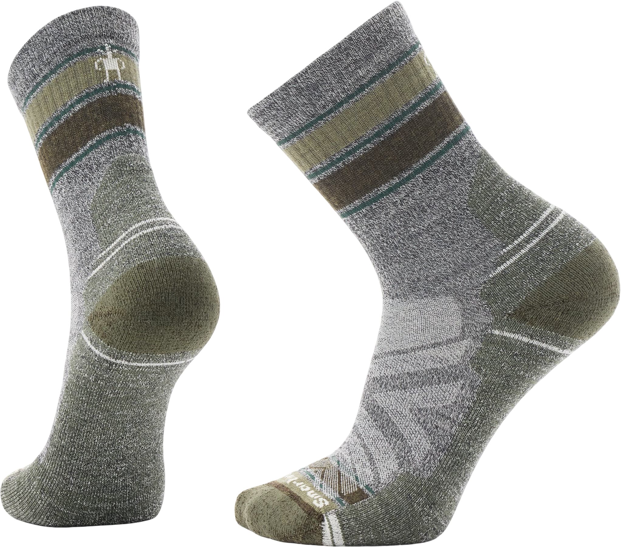 Smartwool | Hike Light Cushion Striped Mid Crew Socks - Unisex chez The Last Hunt