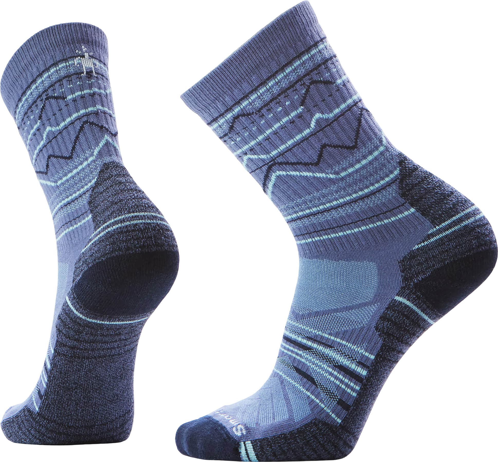 Smartwool | Performance Hike Light Cushion Mountain Range Pattern Crew Socks - Unisex chez The Last Hunt