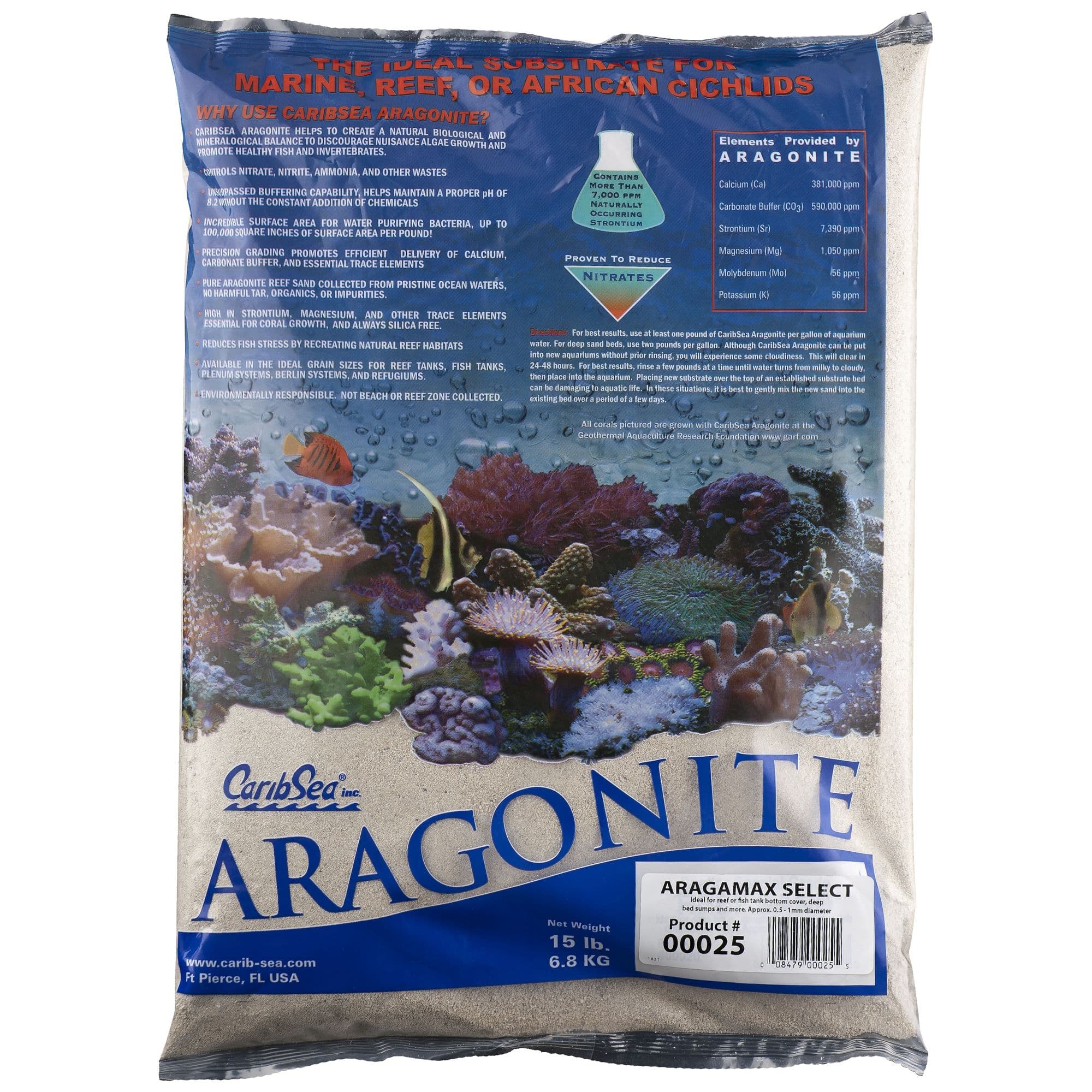 CaribSea Aragonite Aragamax Select Substrate Saltwater Reef Substrate chez PetSmart Canada