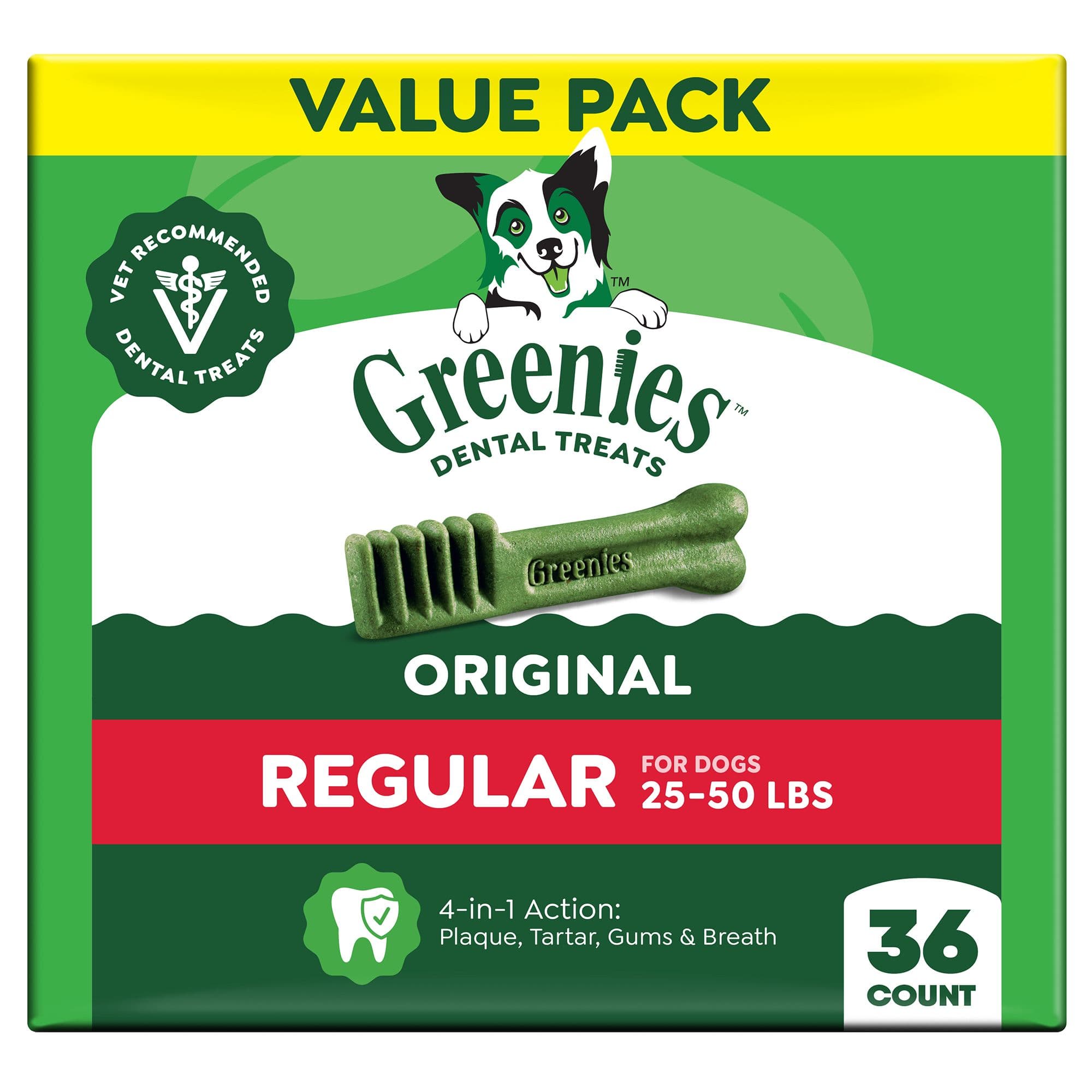 Greenies Adult Regular Dog Dental Treats - Natural, Oral Health, Original chez PetSmart Canada