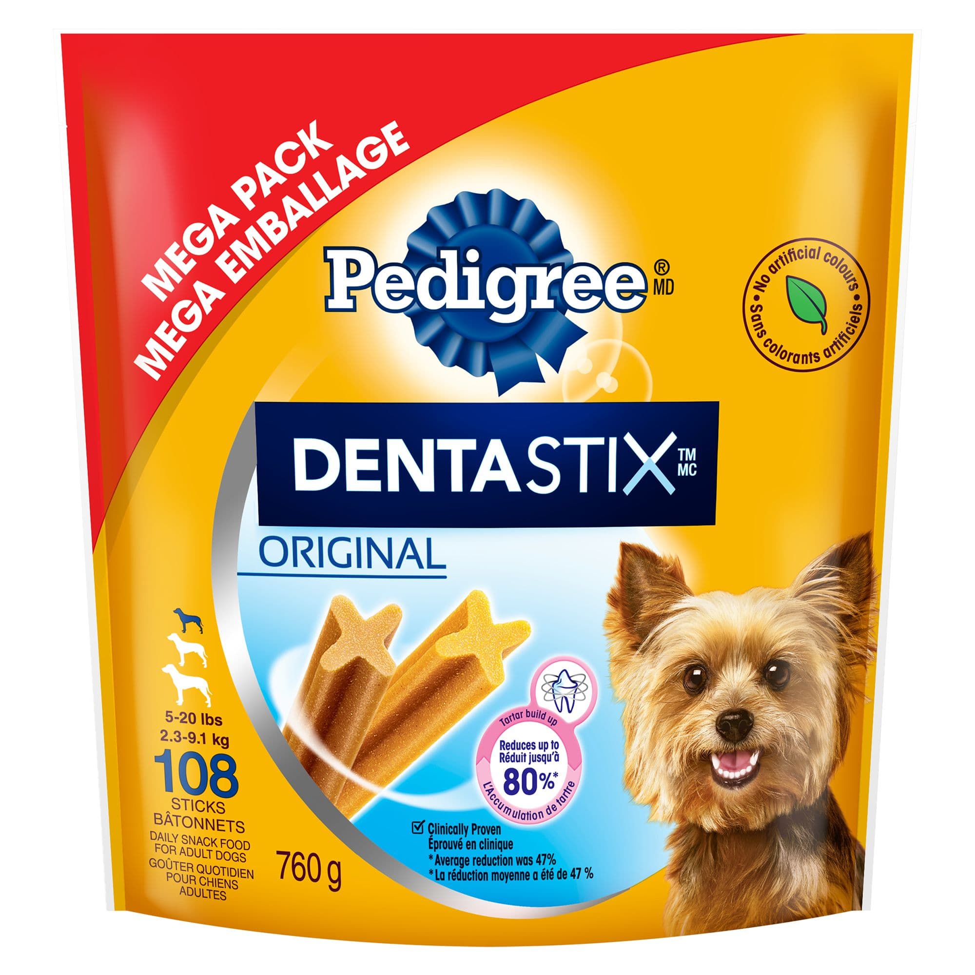 Pedigree Dentastix Oral Care Adult Dog Treats for Mini Breed - Original chez PetSmart Canada