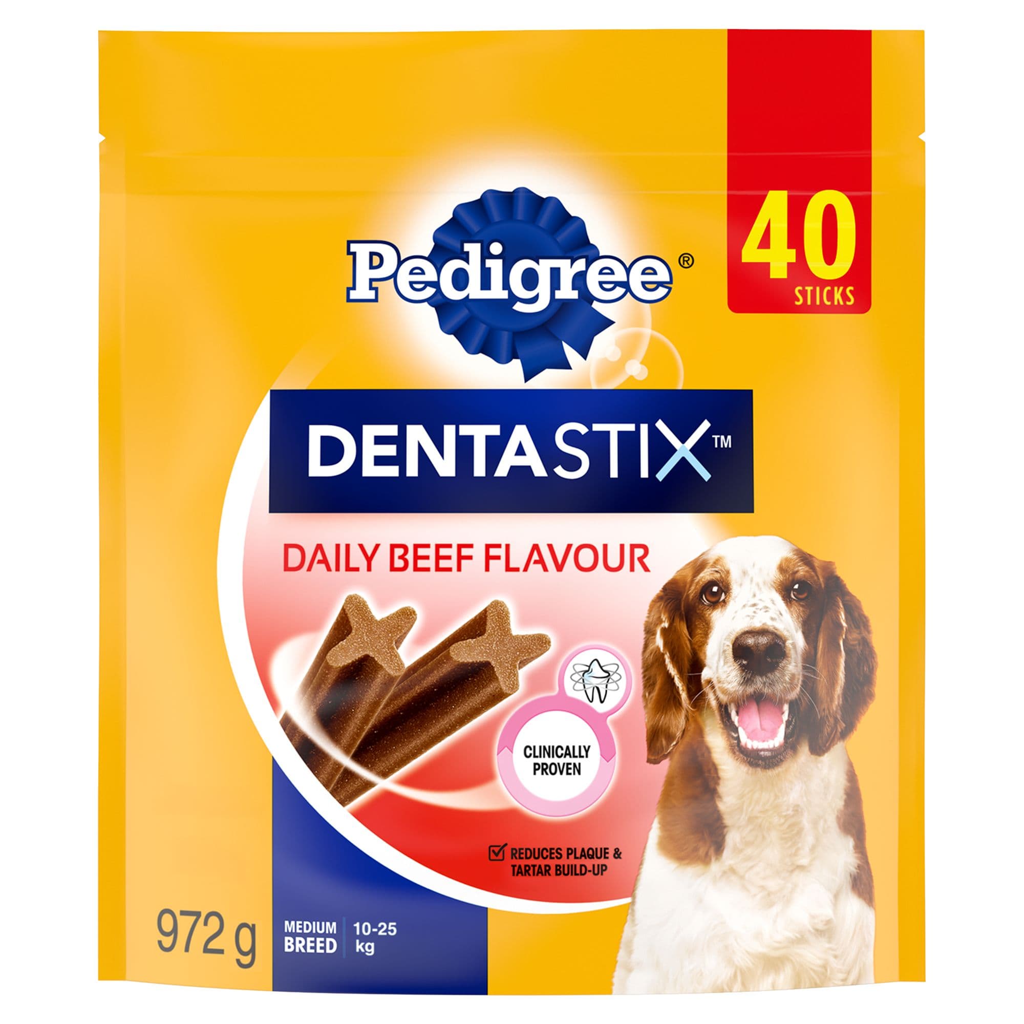 Pedigree Dentastix Oral Care Beef Flavour Adult Dog Treats For Medium Breeds Reduces Plaque & Tartar chez PetSmart Canada