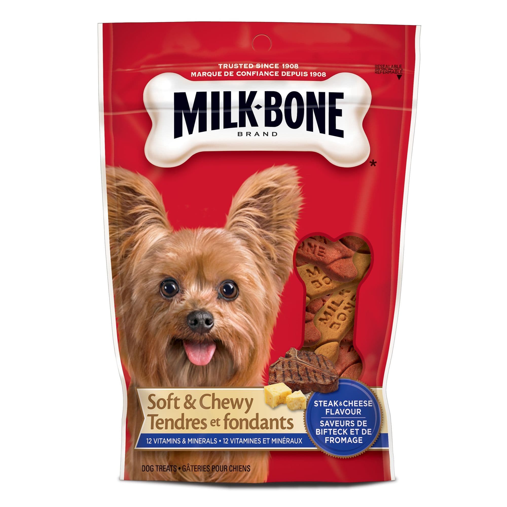 Milk-Bone Soft & Chewy Dog Treats - Steak & Cheese chez PetSmart Canada
