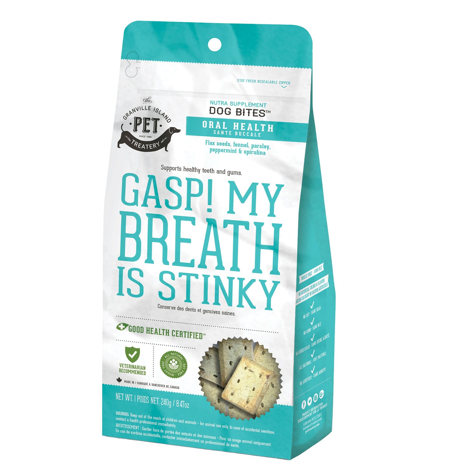 Granville Island Treatery Oral Nutra Supplement Dog Bites chez PetSmart Canada