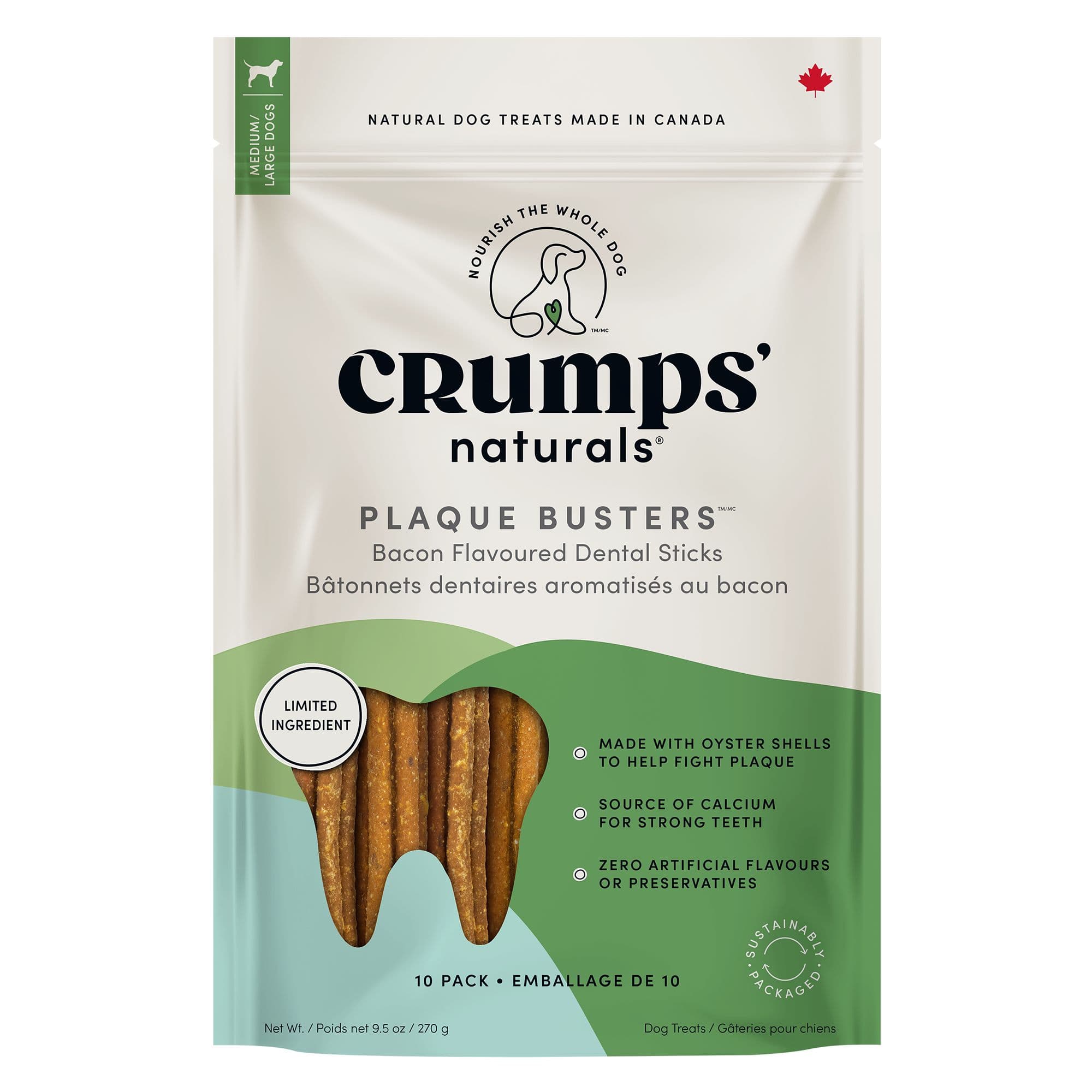 Crumps's Naturals Bacon Flavor Plaque Busters chez PetSmart Canada