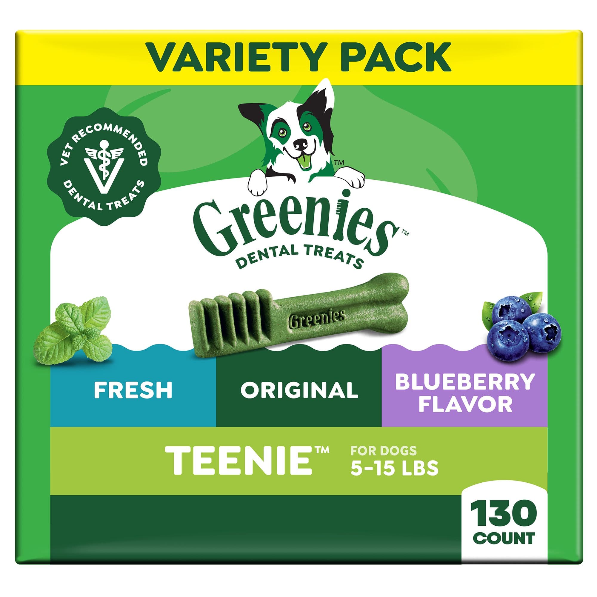 GREENIES Natural Teenie Dental Care Adult Dog Treats - 3 Flavor Variety Pack chez PetSmart Canada