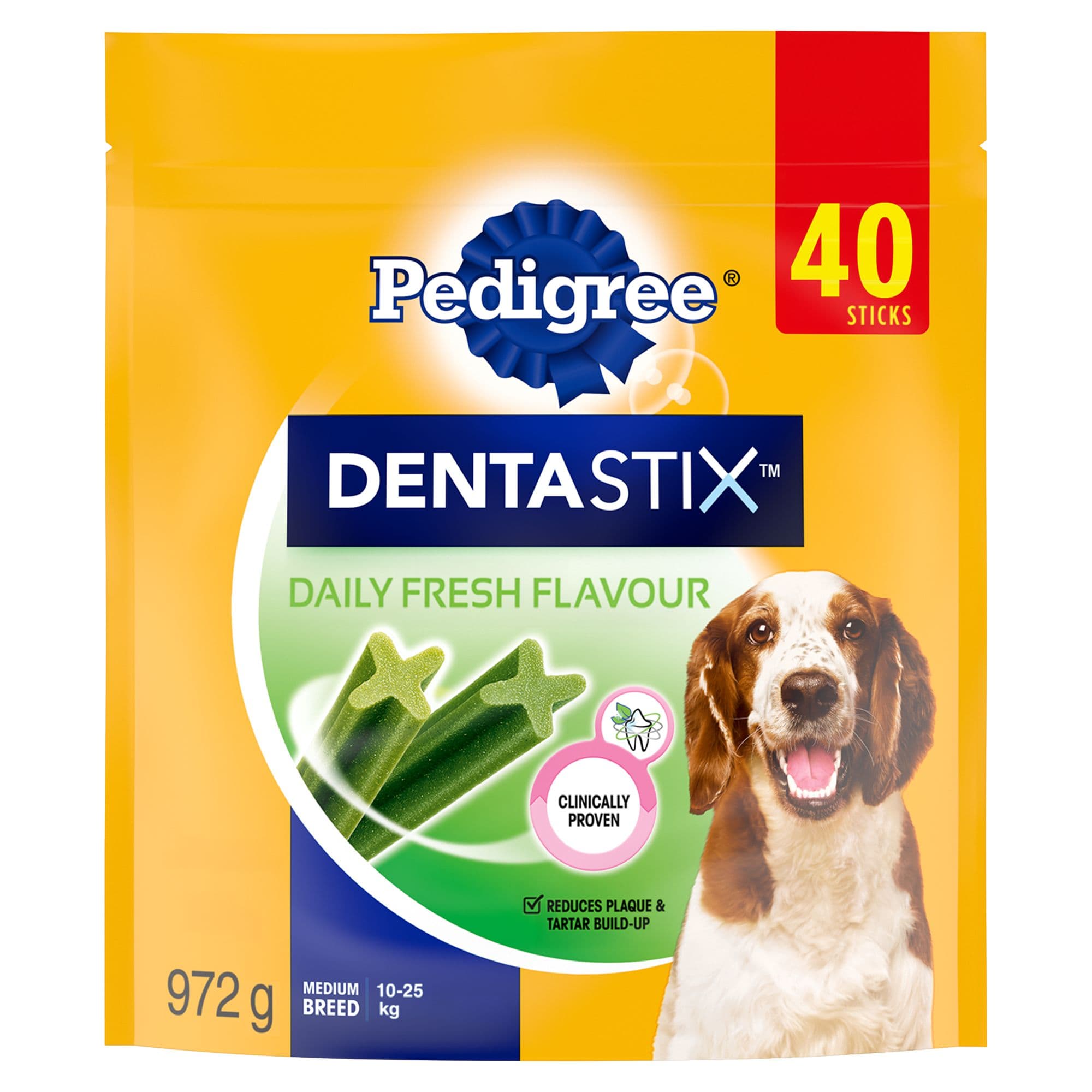 Pedigree Dentastix Oral Care Fresh Flavour Adult Dog Treats For Med. Breeds Reduces Plaque & Tartar chez PetSmart Canada
