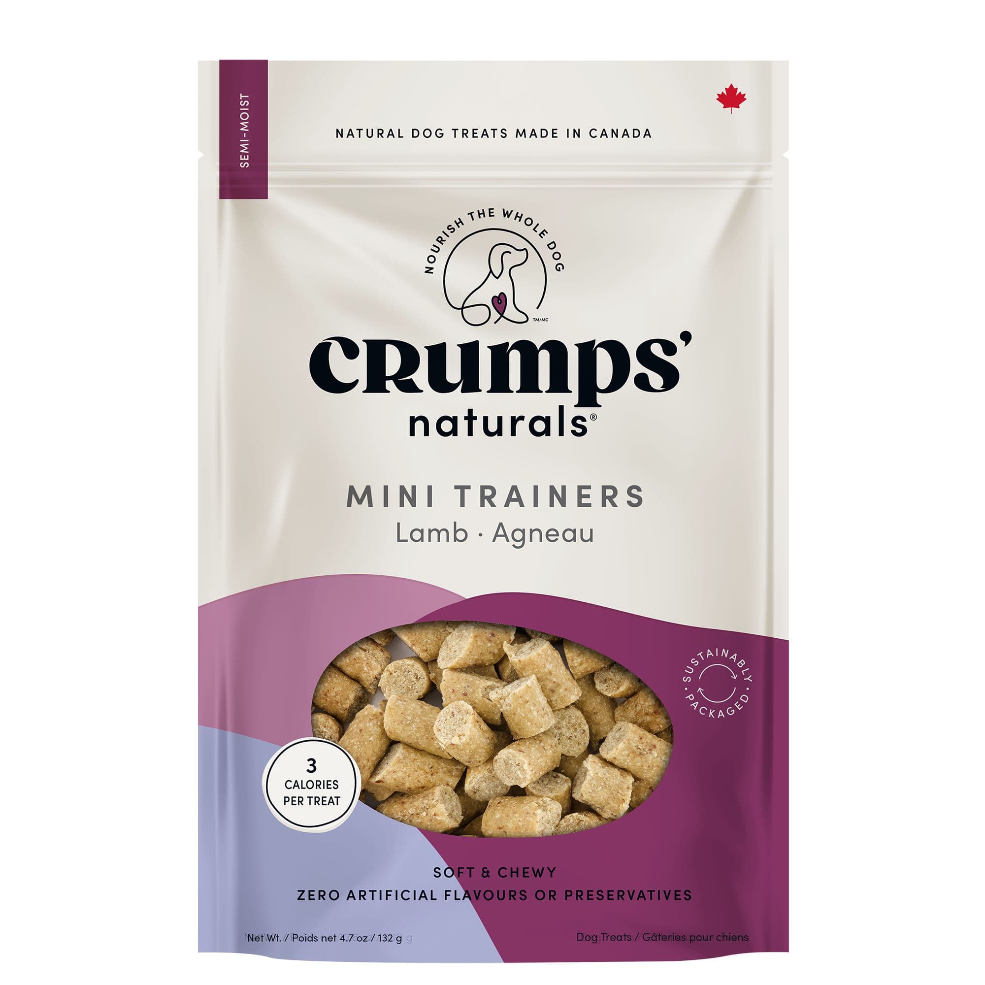 Crumps' Naturals Mini Trainers Dog Treats - Lamb chez PetSmart Canada