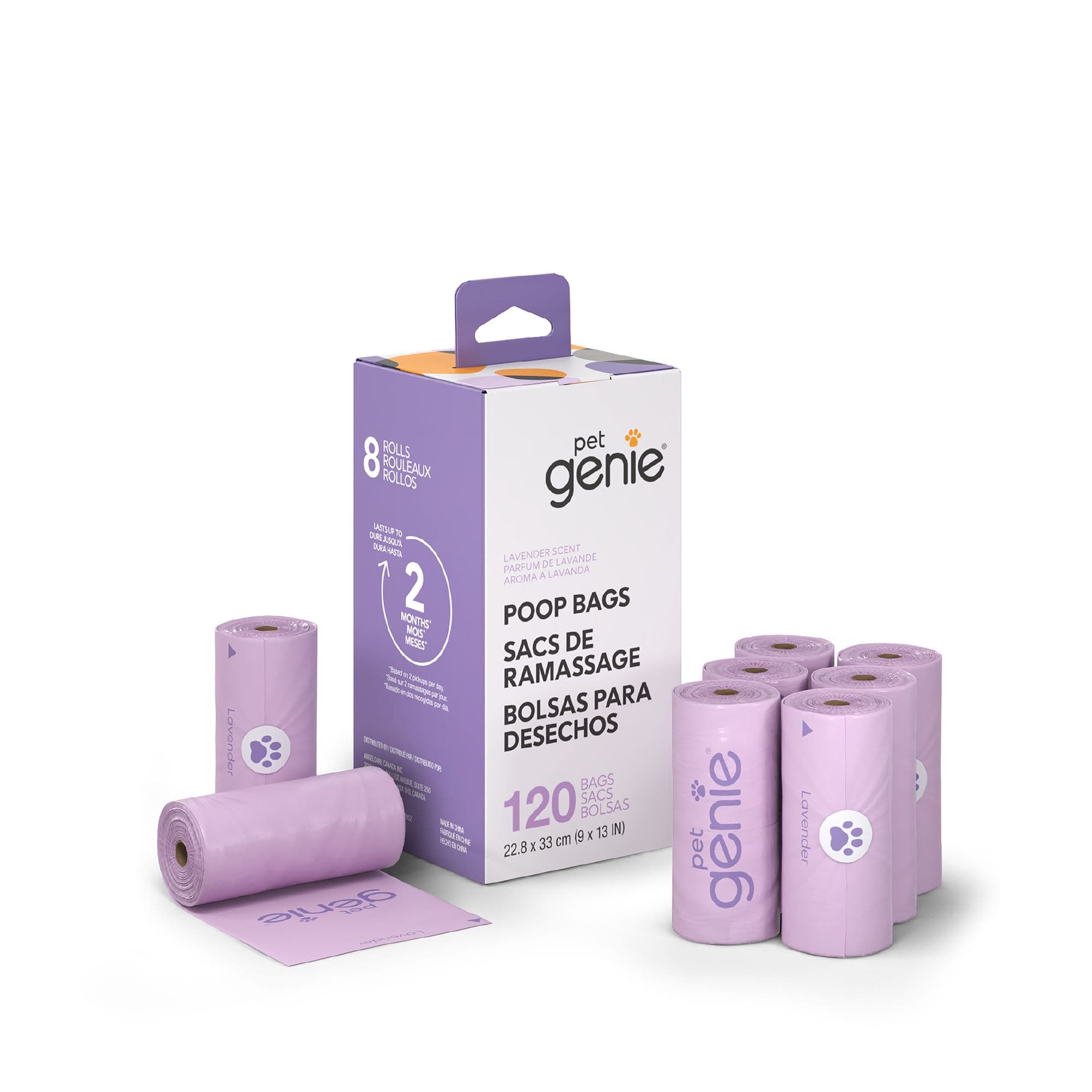 Pet Genie Poop Bags for Dogs, Lavender-scented chez PetSmart Canada