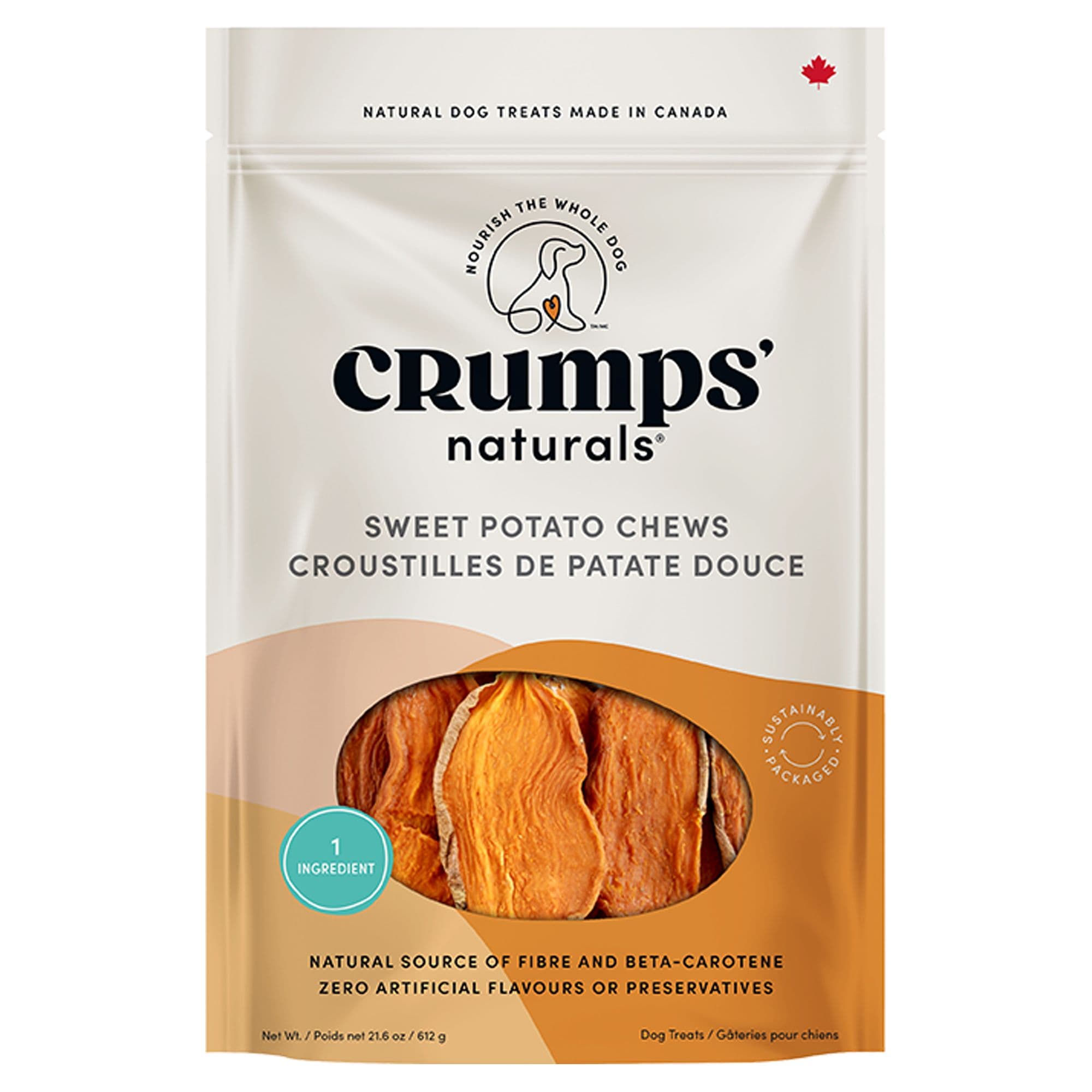 Crumps' Natural Sweet Potato Chews Dog Treats, 612g chez PetSmart Canada