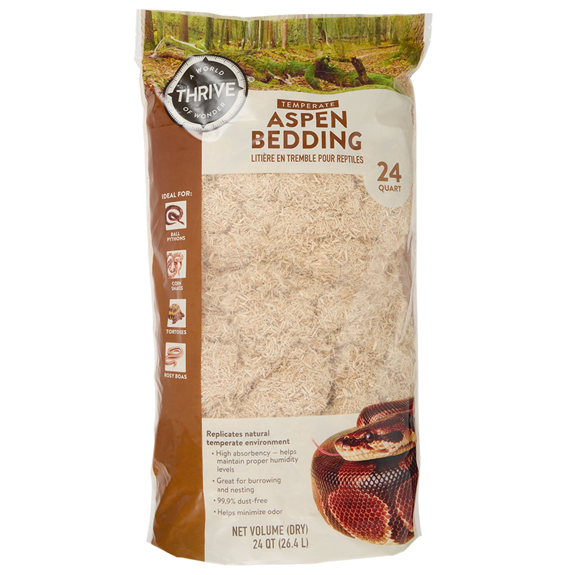 Thrive Aspen Reptile Bedding - 8-24 qt chez PetSmart Canada