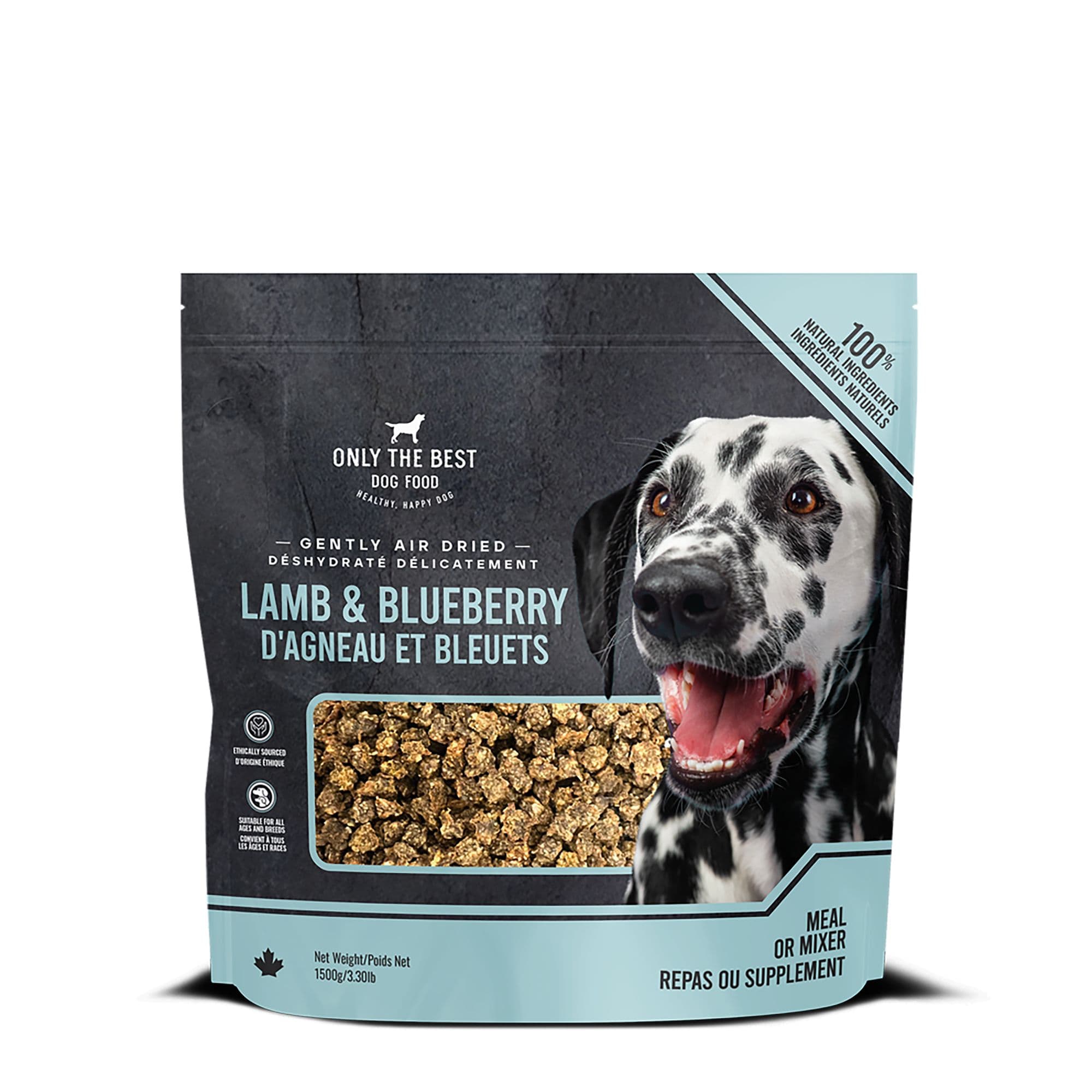 Only The Best Air Dried Adult Dog Food or Mixer - Lamb & Blueberry chez PetSmart Canada