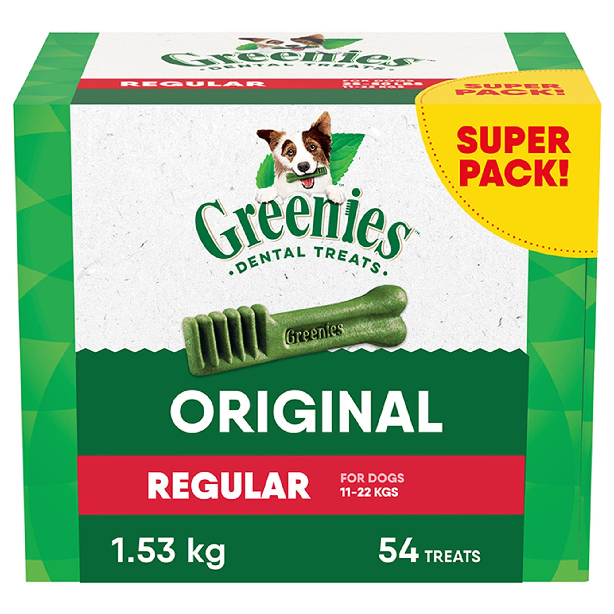 Greenies Adult Regular Dog Dental Treats - Natural, Oral Health, Original Flavour chez PetSmart Canada