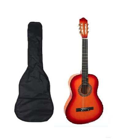 GUITARE ACOUSTISUE 6 CORDES 99 CM (39 POUCES) AVEC POCHETTE chez Toys and Kids