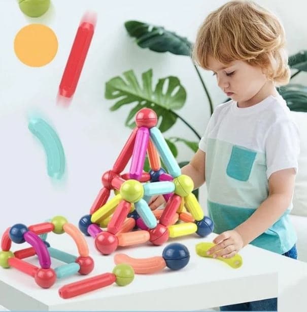 MAGNETIC STICKS - JEU DE CONSTRUCTION MAGNETIQUE 25 PIECES chez Toys and Kids