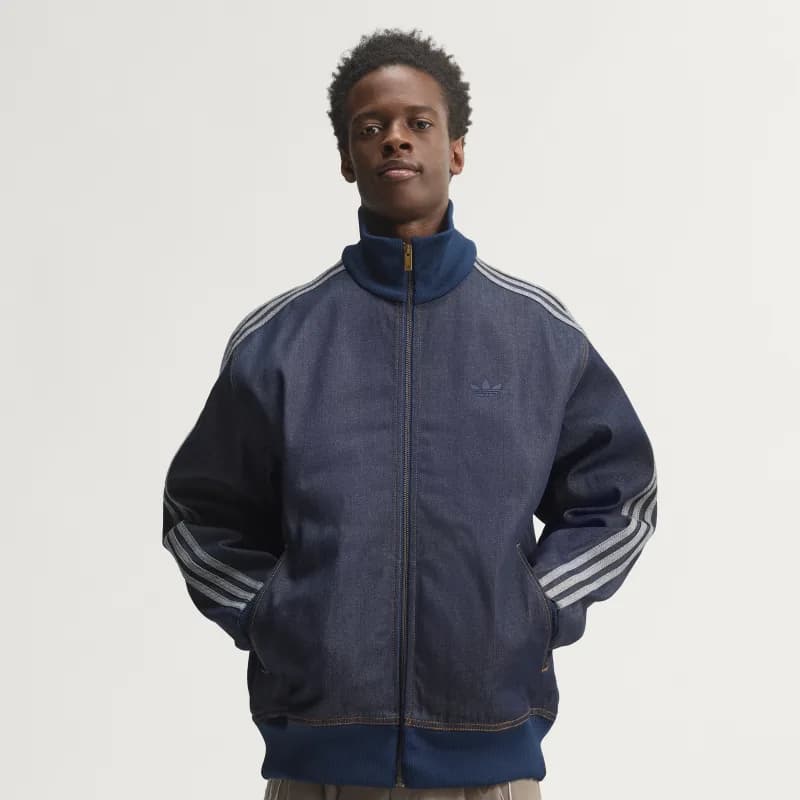 Adidas Firebird Adicolor Raw Denim Veste de survêtement chez Adidas Canada