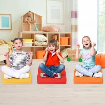 Costway Canada Ensemble de 6 coussins de sol carrés de 15 po pour tout-petits avec chez Costway Canada