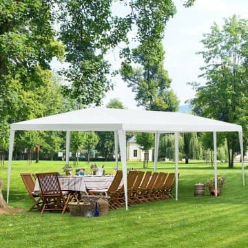 Costway Canada 10 x 30 Feet Gazebo Canopy Tent with Connection Stakes and Wind Ropes chez Costway Canada
