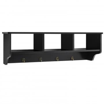 Costway Canada Wall Mount Hooks Shelf for Entryway Storage chez Costway Canada