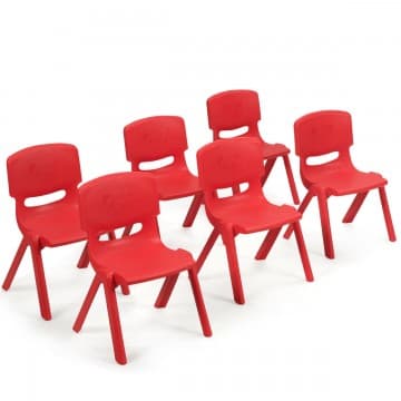 Costway Canada 6-pack Kids Plastic Stackable Classroom Chairs chez Costway Canada