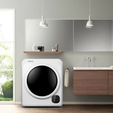 Costway Canada 1700W Electric Dryer Portable Tumble Dryer with Steel Tub chez Costway Canada