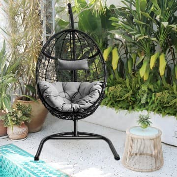 Costway Canada Chaise hamac suspendue avec coussin et support chez Costway Canada