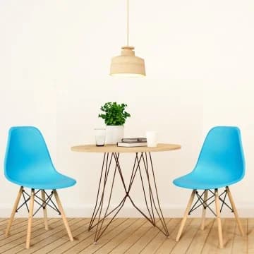 Costway Canada Ensemble moderne de 2 chaises de salle à manger DSW style milieu du chez Costway Canada
