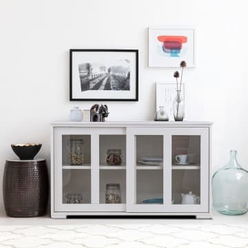 Costway Canada Buffet de rangement avec porte coulissante chez Costway Canada