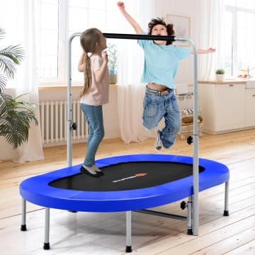 Costway Canada 2-Person Foldable Mini Kids Fitness Rebounder Trampoline chez Costway Canada