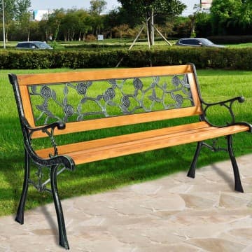 Costway Canada 49 1/2 Inch Patio Park Garden Porch Chair Bench chez Costway Canada