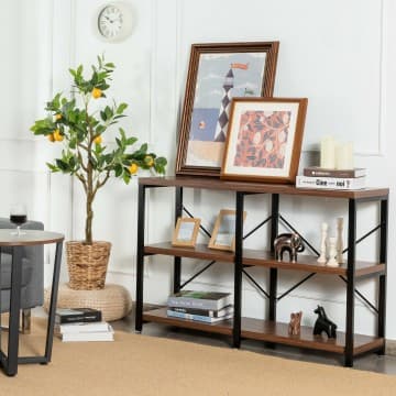 Costway Canada Table console 3 niveaux 47 pouces avec cadre en métal chez Costway Canada