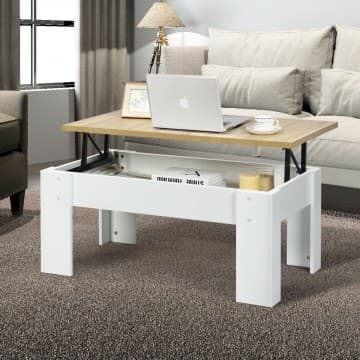 Costway Canada Lift Top Coffee Table with Hidden Storage Compartment chez Costway Canada