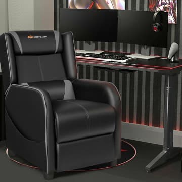 Costway Canada Fauteuil de jeu inclinable moderne réglable avec fonction massage et chez Costway Canada