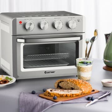 Costway Canada 19 Qt Dehydrate Convection Air Fryer Toaster Oven with 5 Accessories chez Costway Canada