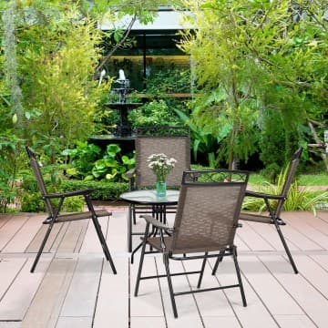 Costway Canada Set of 4 Patio Folding Chairs chez Costway Canada