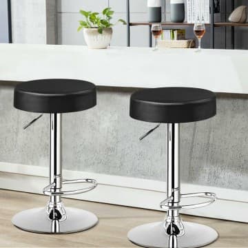 Costway Canada Lot de 2 chaises de bar rondes pivotantes réglables chez Costway Canada