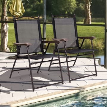 Costway Canada Ensemble de 2 chaises de patio pliantes pour le camping chez Costway Canada